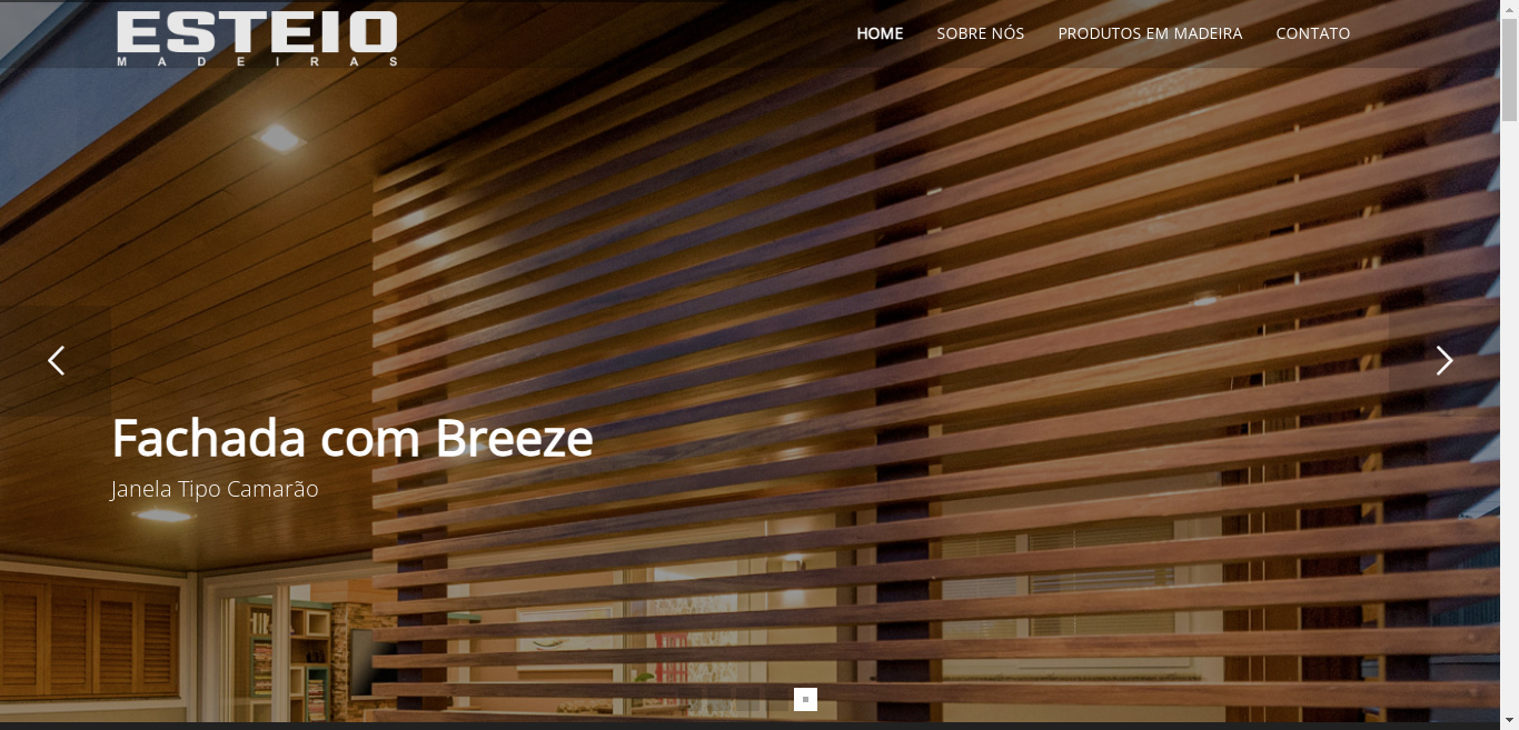 Site Esteio Madeiras.